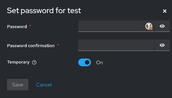 Keycloak Add Credentials